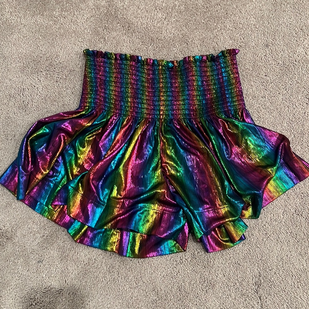 NWOT queen of sparkles flowy shorts